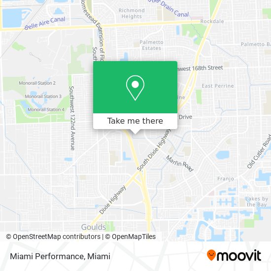 Miami Performance map