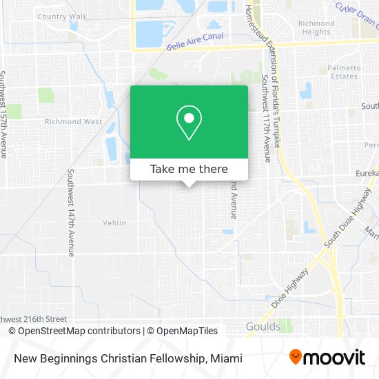 Mapa de New Beginnings Christian Fellowship