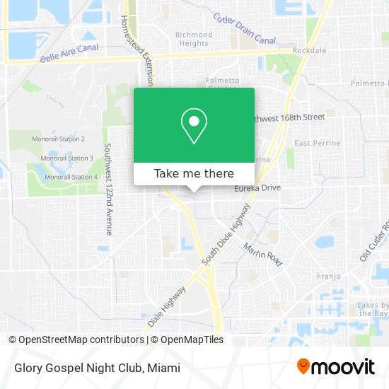 Glory Gospel Night Club map