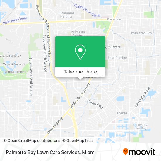 Palmetto Bay Lawn Care Services map