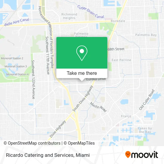 Ricardo Catering and Services map