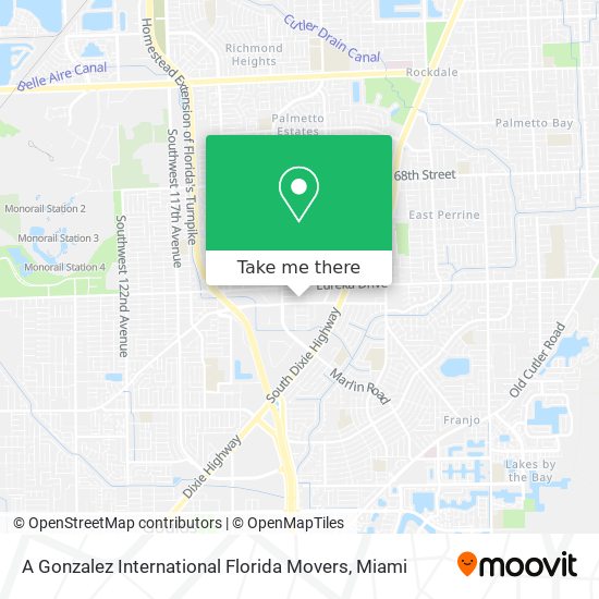 Mapa de A Gonzalez International Florida Movers