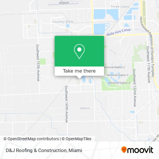 D&J Roofing & Construction map