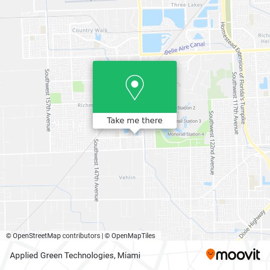 Applied Green Technologies map