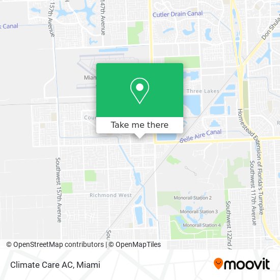 Climate Care AC map