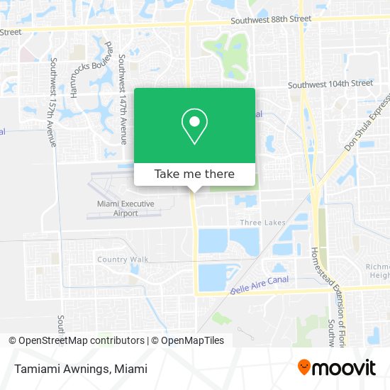 Tamiami Awnings map