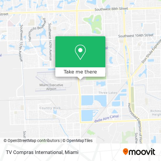 Mapa de TV Compras International