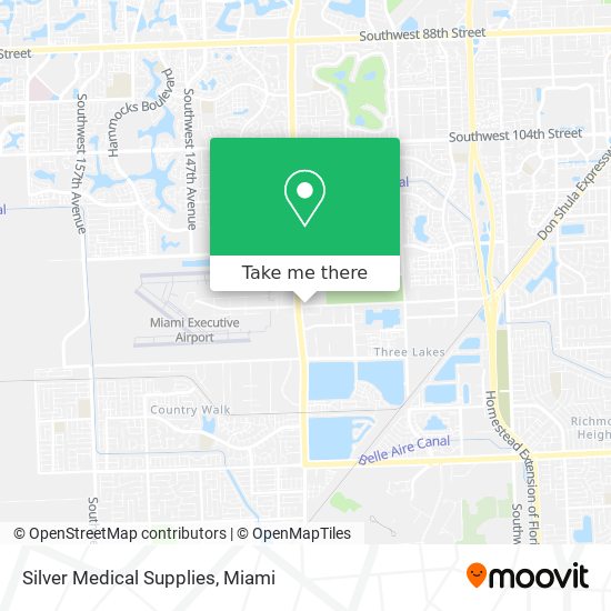 Silver Medical Supplies map