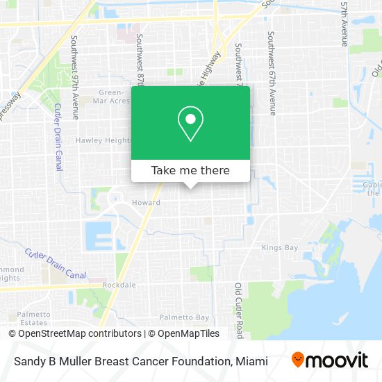 Sandy B Muller Breast Cancer Foundation map