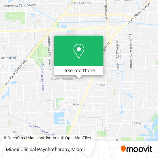 Miami Clinical Psychotherapy map
