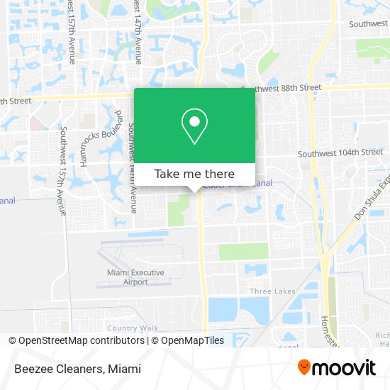 Beezee Cleaners map