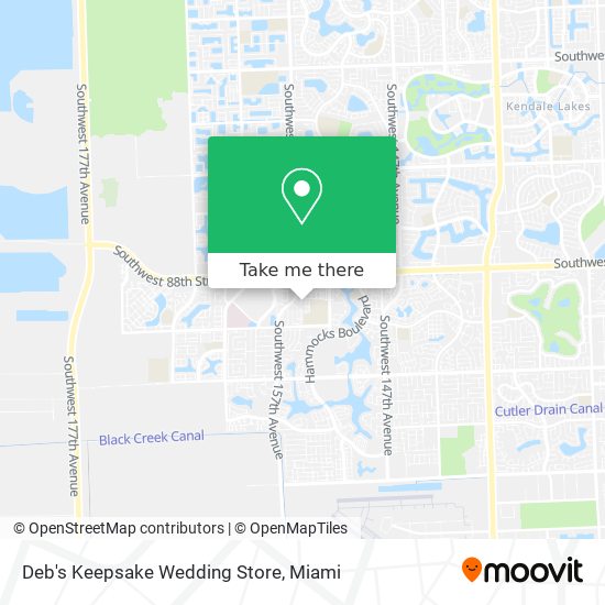 Mapa de Deb's Keepsake Wedding Store
