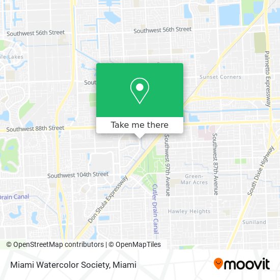 Miami Watercolor Society map