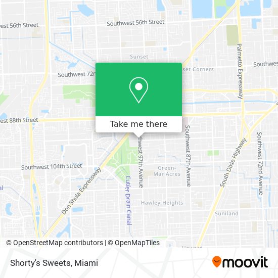Shorty's Sweets map