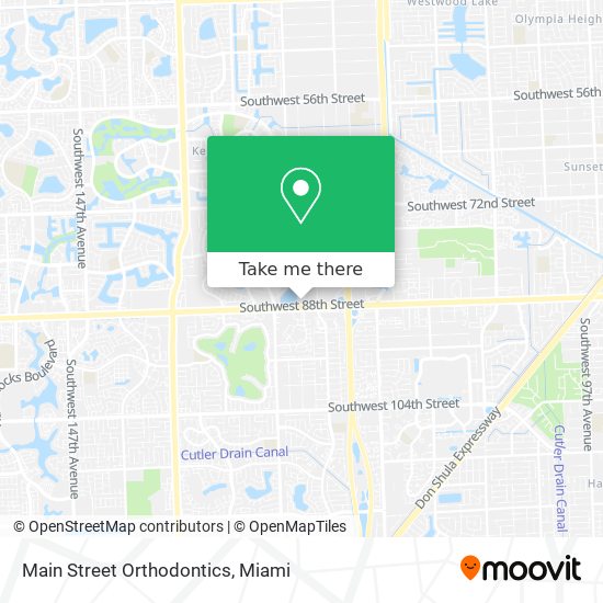 Main Street Orthodontics map