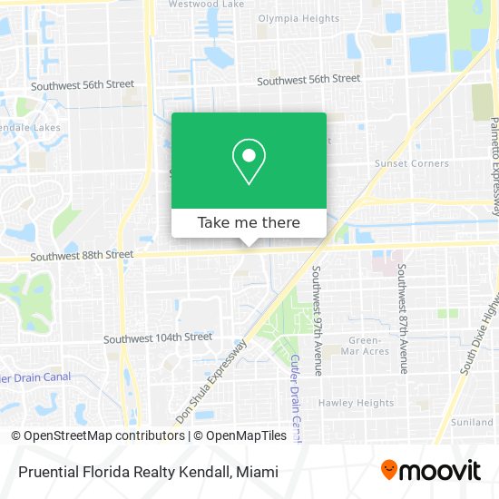 Pruential Florida Realty Kendall map