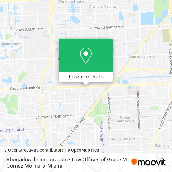 Mapa de Abogados de Inmigracion - Law Offices of Grace M. Gómez Molinaro