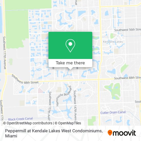 Mapa de Peppermill at Kendale Lakes West Condominiums