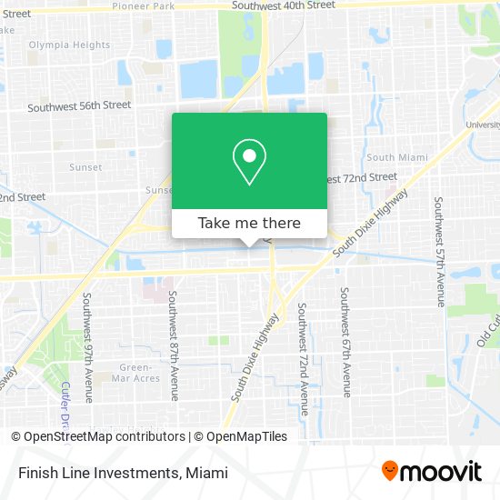 Mapa de Finish Line Investments