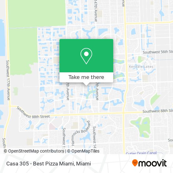 Mapa de Casa 305 - Best Pizza Miami