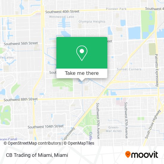 Mapa de CB Trading of Miami