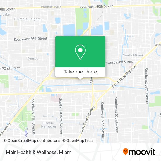 Mair Health & Wellness map