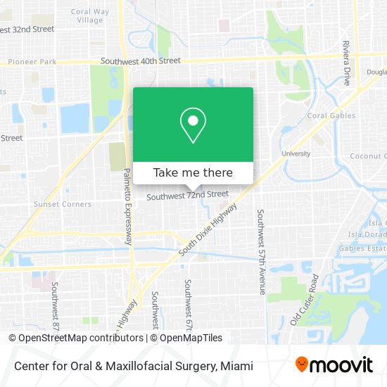 Center for Oral & Maxillofacial Surgery map