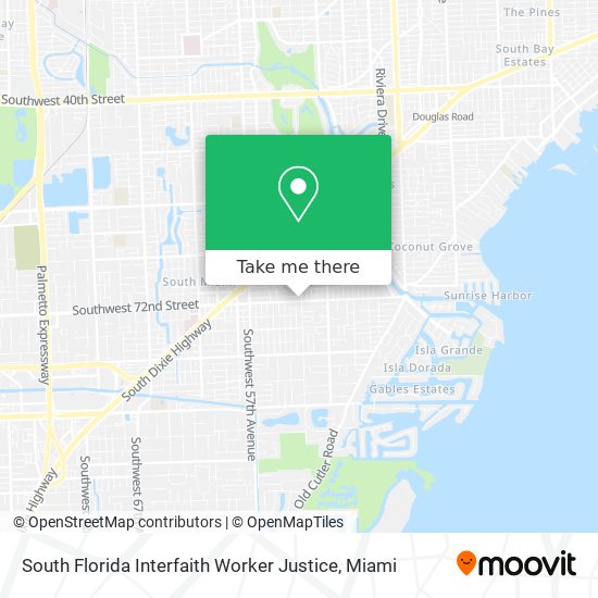 South Florida Interfaith Worker Justice map