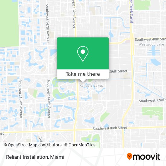 Reliant Installation map