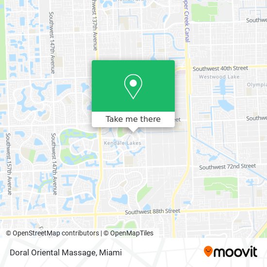 Doral Oriental Massage map