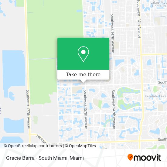 Mapa de Gracie Barra - South Miami