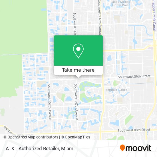 Mapa de AT&T Authorized Retailer