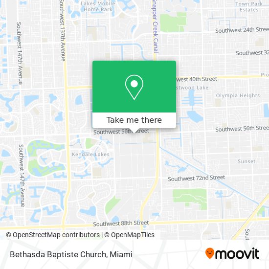 Bethasda Baptiste Church map