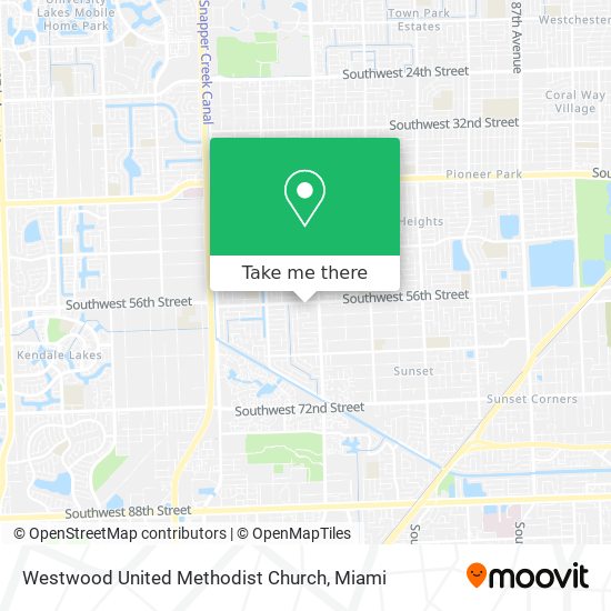 Mapa de Westwood United Methodist Church