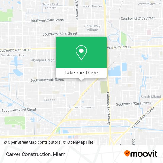 Carver Construction map