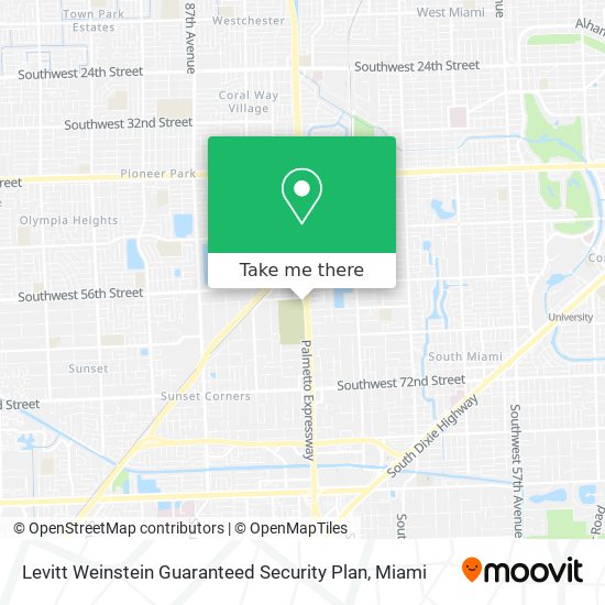 Mapa de Levitt Weinstein Guaranteed Security Plan