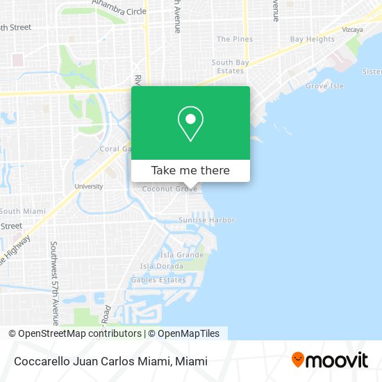 Coccarello Juan Carlos Miami map