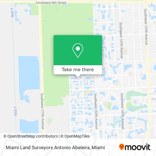 Miami Land Surveyors Antonio Abeleira map