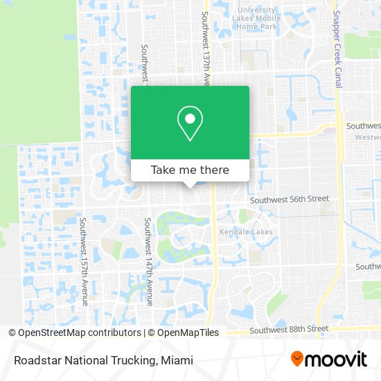 Roadstar National Trucking map