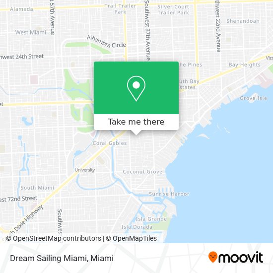 Mapa de Dream Sailing Miami