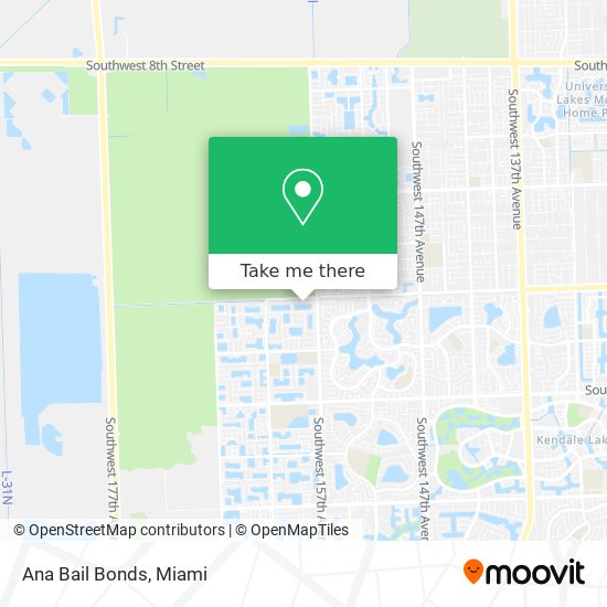 Ana Bail Bonds map