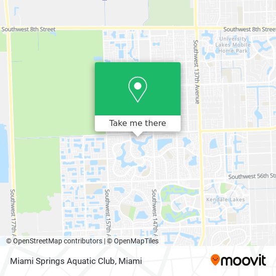 Mapa de Miami Springs Aquatic Club