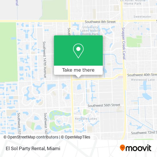 El Sol Party Rental map