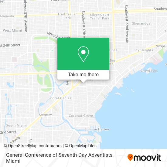 General Conference of Seventh-Day Adventists map