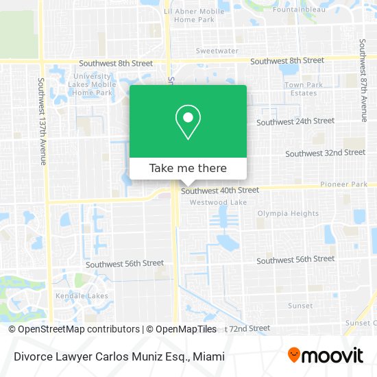 Divorce Lawyer Carlos Muniz Esq. map