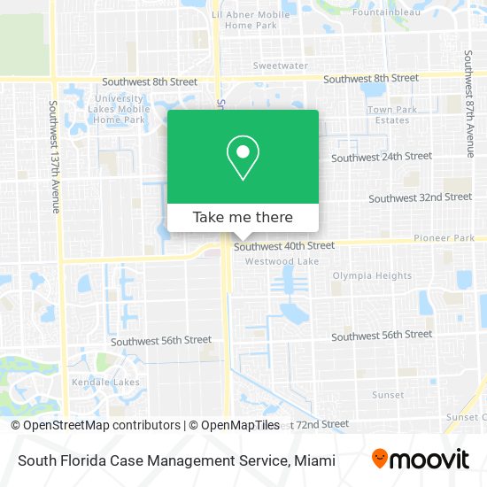 South Florida Case Management Service map