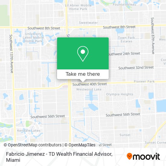 Fabricio Jimenez - TD Wealth Financial Advisor map