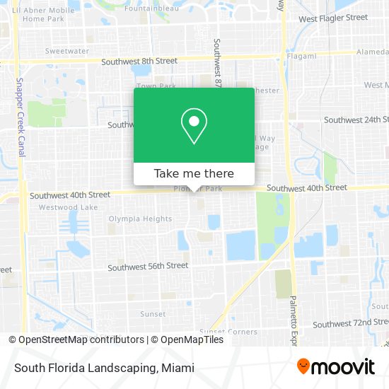 South Florida Landscaping map