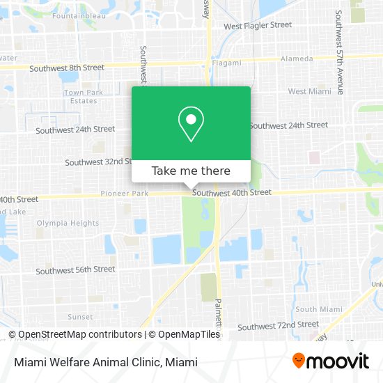 Mapa de Miami Welfare Animal Clinic