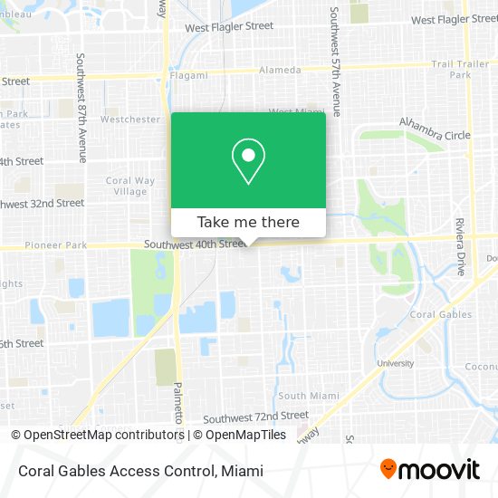 Coral Gables Access Control map